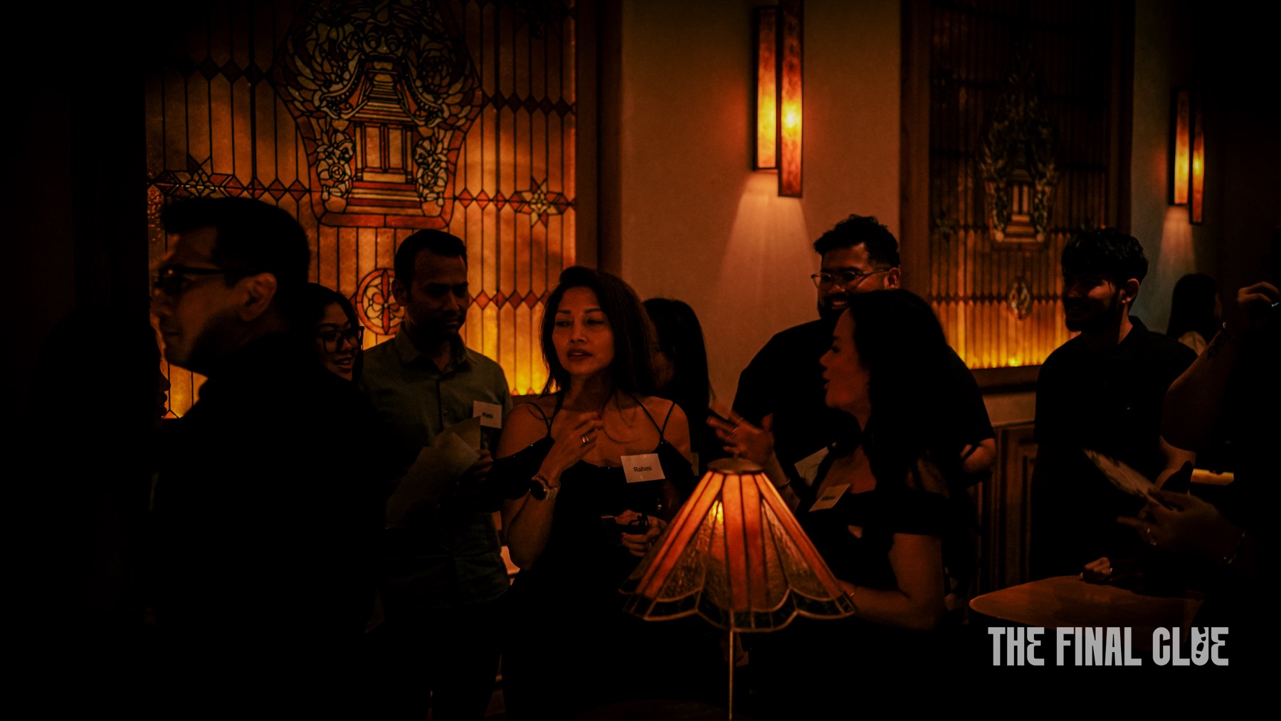 A full room of guests during a recurring ticketed community night in Jakarta.